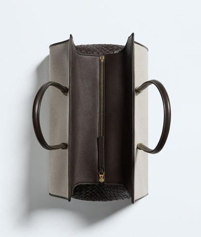 Bottega Veneta Barbara Tote in Natural and Espresso