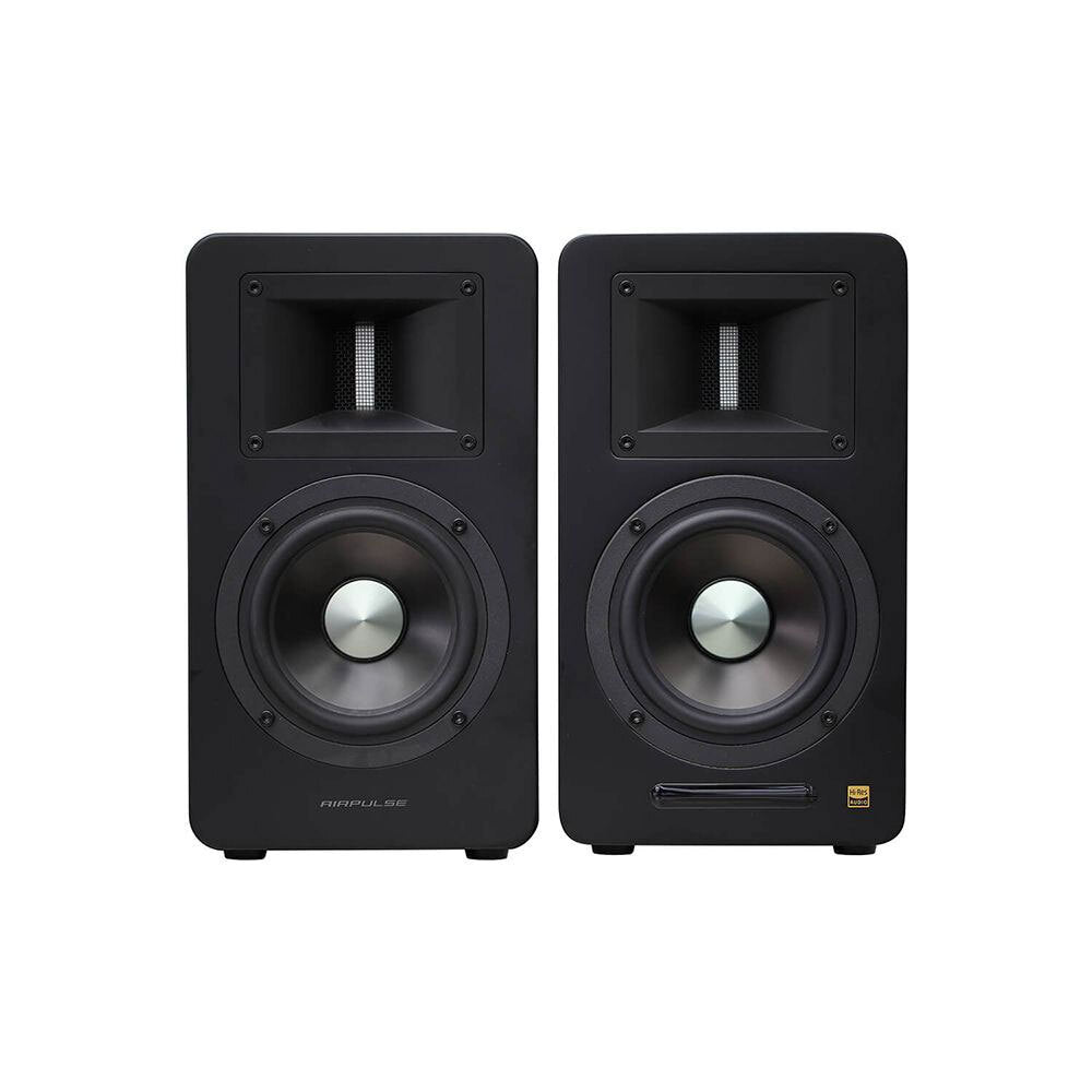 Airpulse A100 Wireless Active Miniature Speakers (Matte Black)