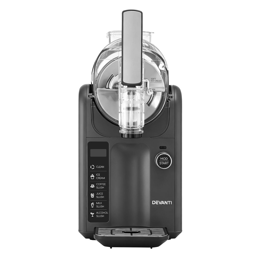 Devanti Slushie Machine Ice Cream Maker 2L (Grey)