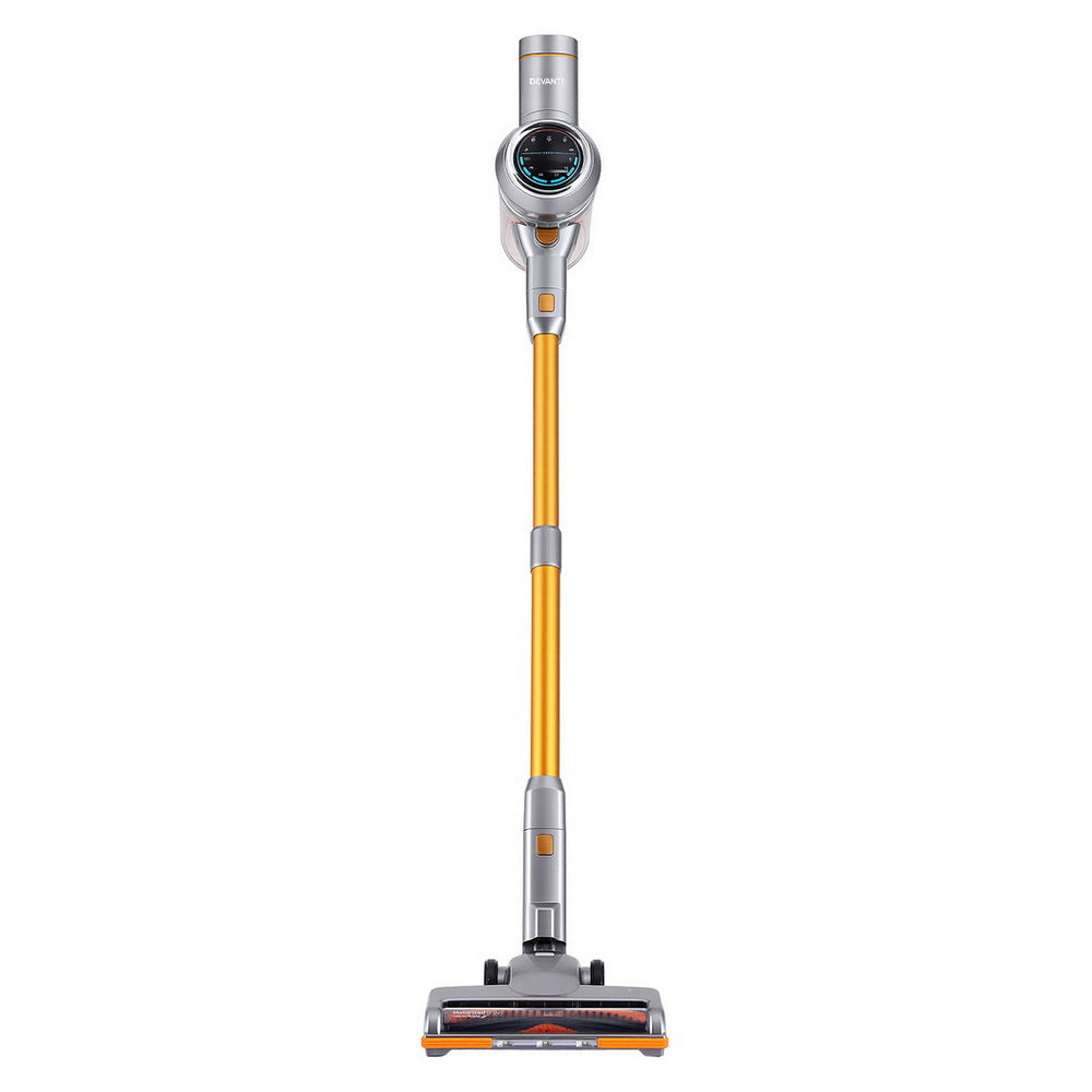 Devanti 300W Stick Vacuum Cleaner Cordless Self-Standing (Golden)
