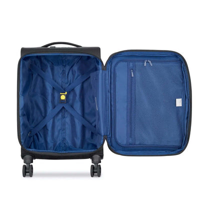 Delsey Brochant 3 - 55 cm 4-Wheel Expandable Carry-on Suitcase - Deep Black