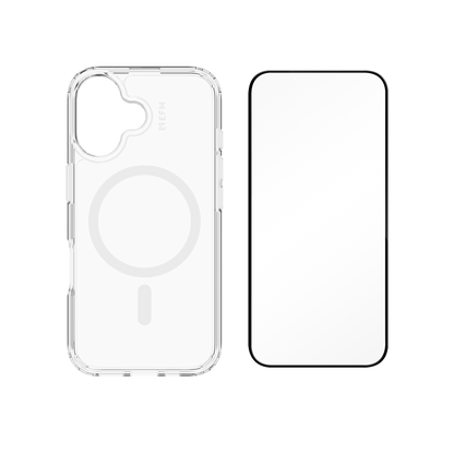 EFM 2-in-1 Case and Screen Protection Bundle - iPhone 16 Plus (Clear)