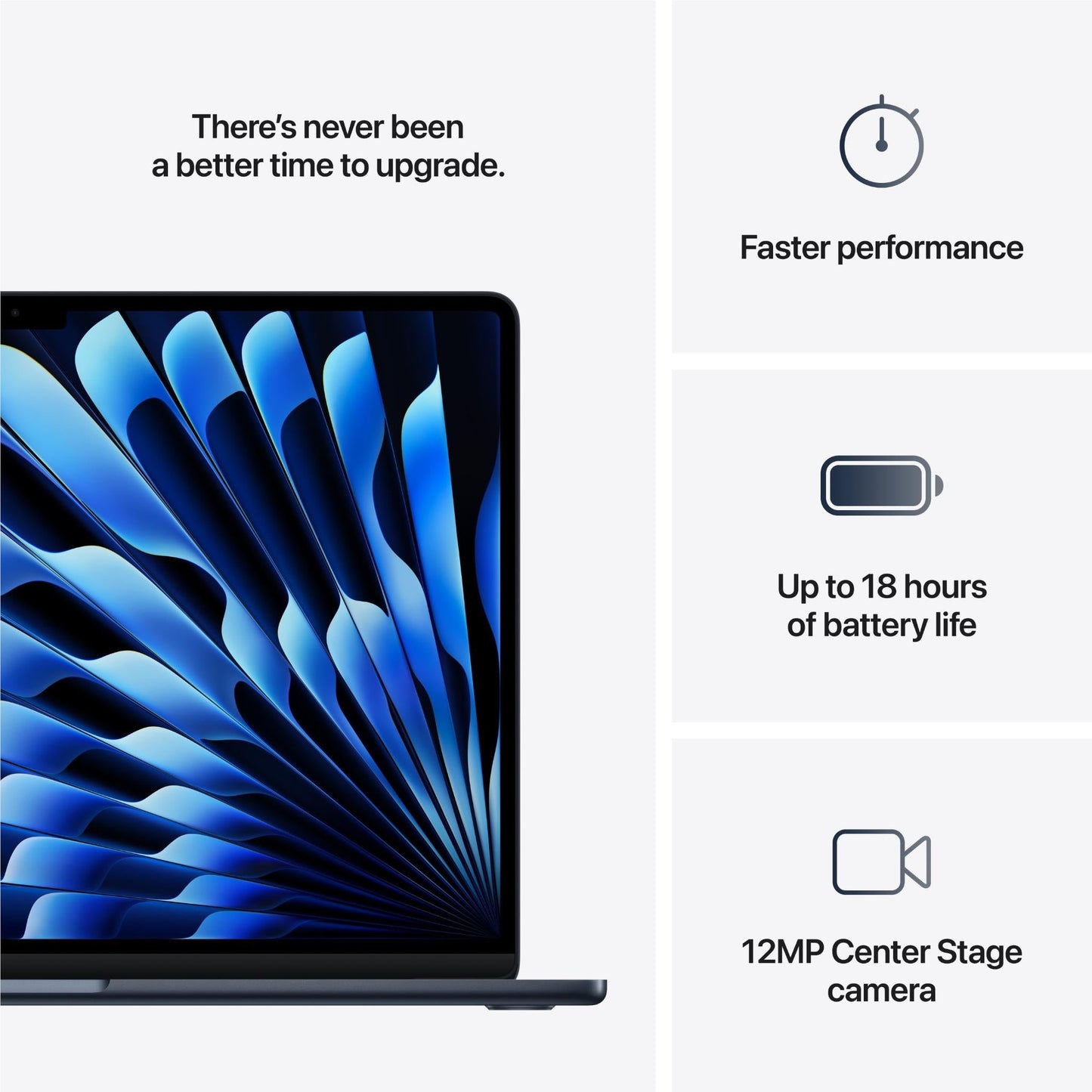 Apple MacBook Air 15-inch with M4 Chip, 256GB/16GB (Midnight)[~Refurbished]