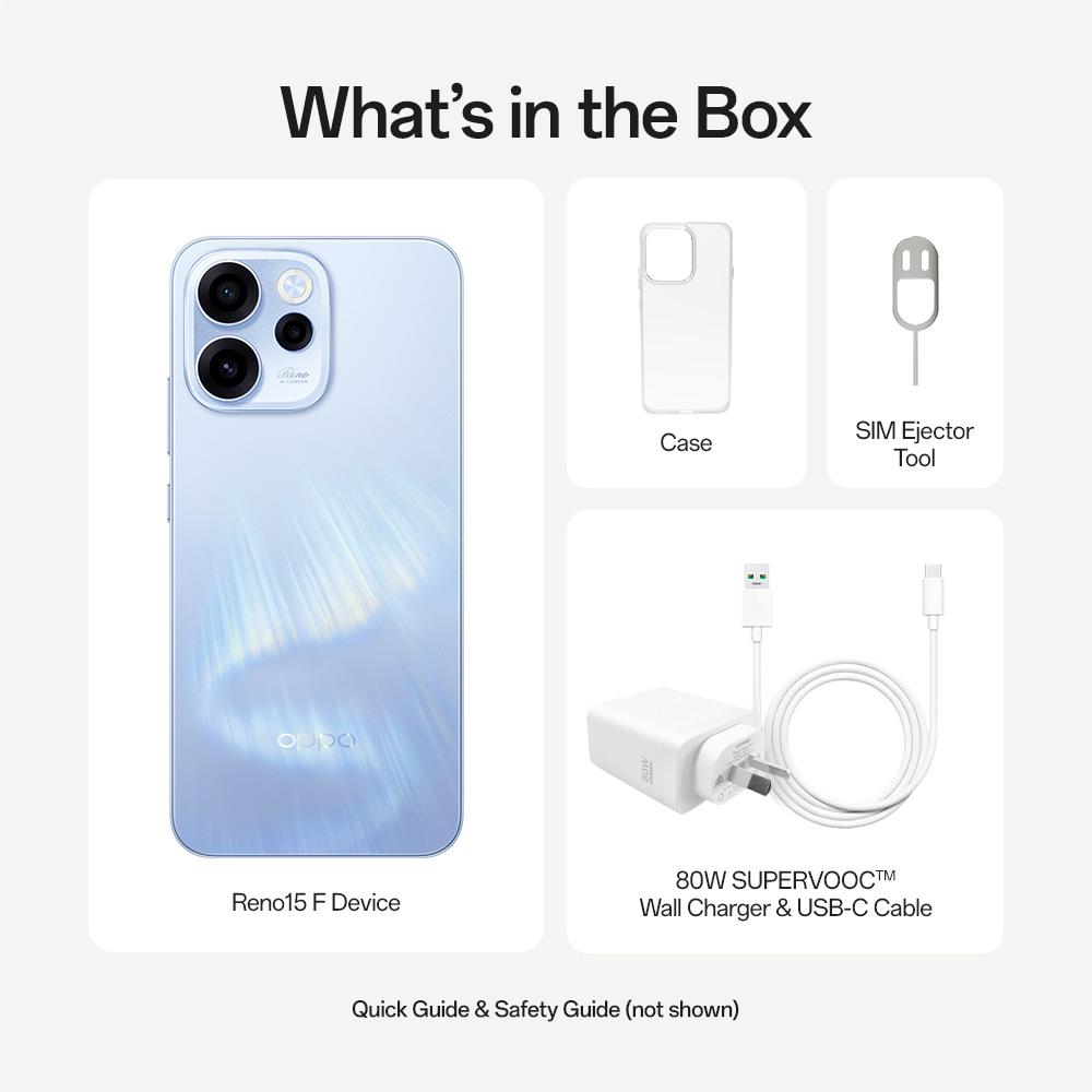 OPPO Reno15 F 5G 256GB (Aurora Blue)
