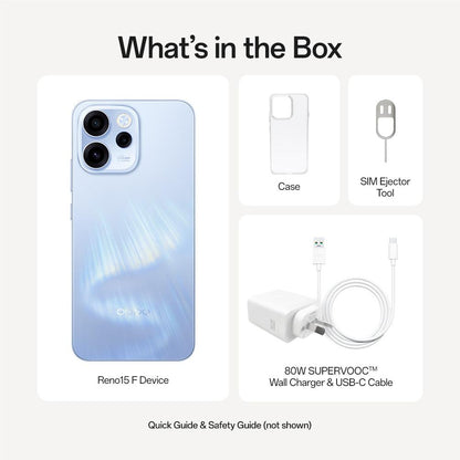 OPPO Reno15 F 5G 256GB (Aurora Blue)