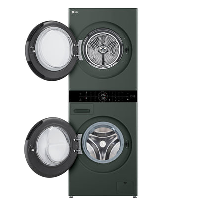 LG WWT-1210FGX WashTower™ 12/10kg Compact All-In-One Stacked Washer Dryer (Forest Green)