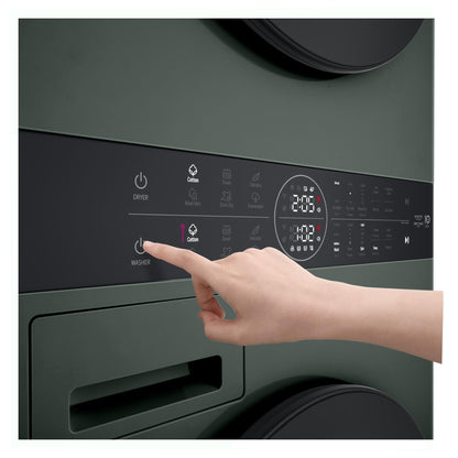 LG WWT-1210FGX WashTower™ 12/10kg Compact All-In-One Stacked Washer Dryer (Forest Green)