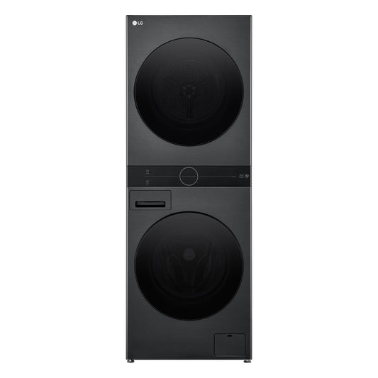 LG WWT-1210BX WashTower 12/10kg Compact All-In-One Stacked Washer Dryer (Black)