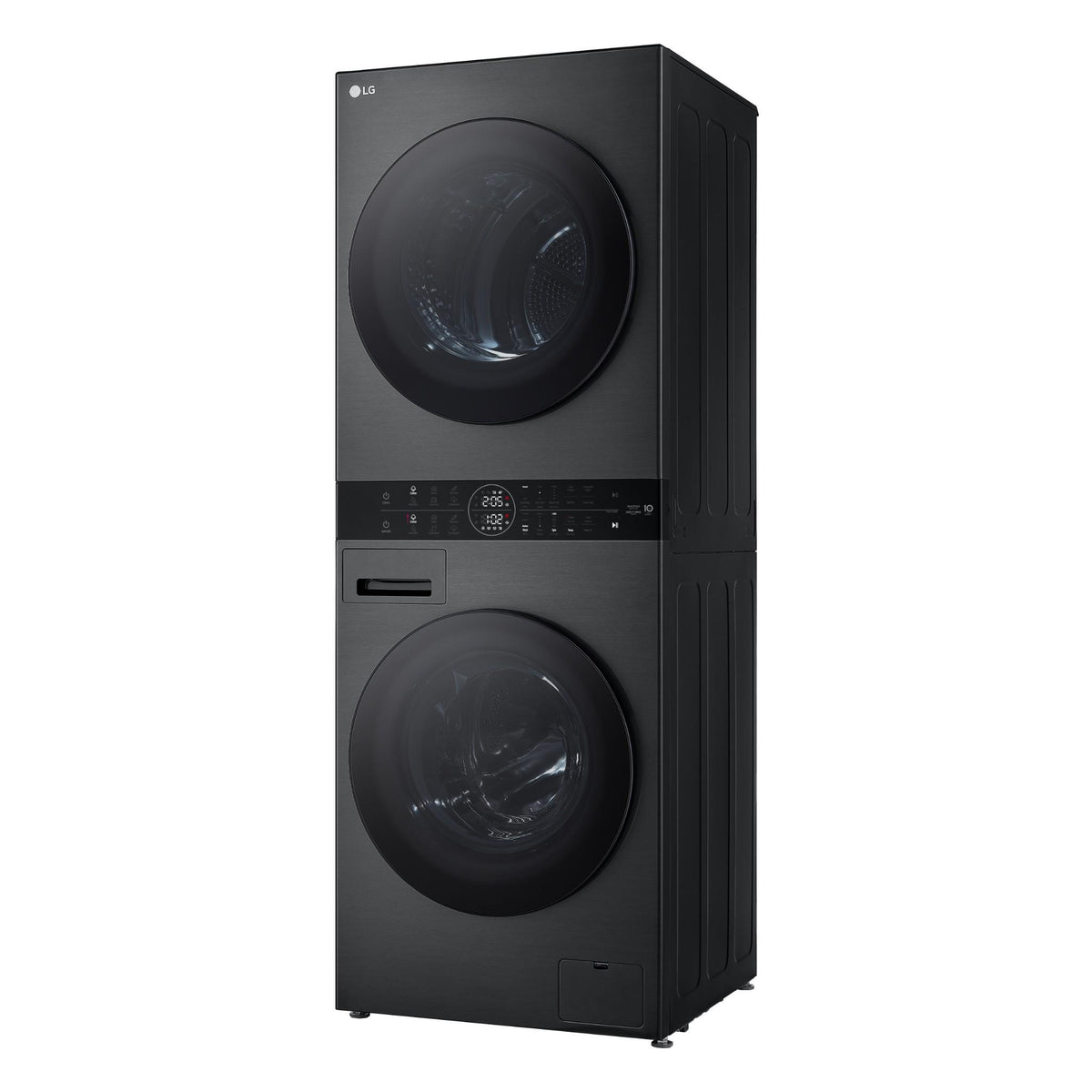 LG WWT-1210BX WashTower 12/10kg Compact All-In-One Stacked Washer Dryer (Black)