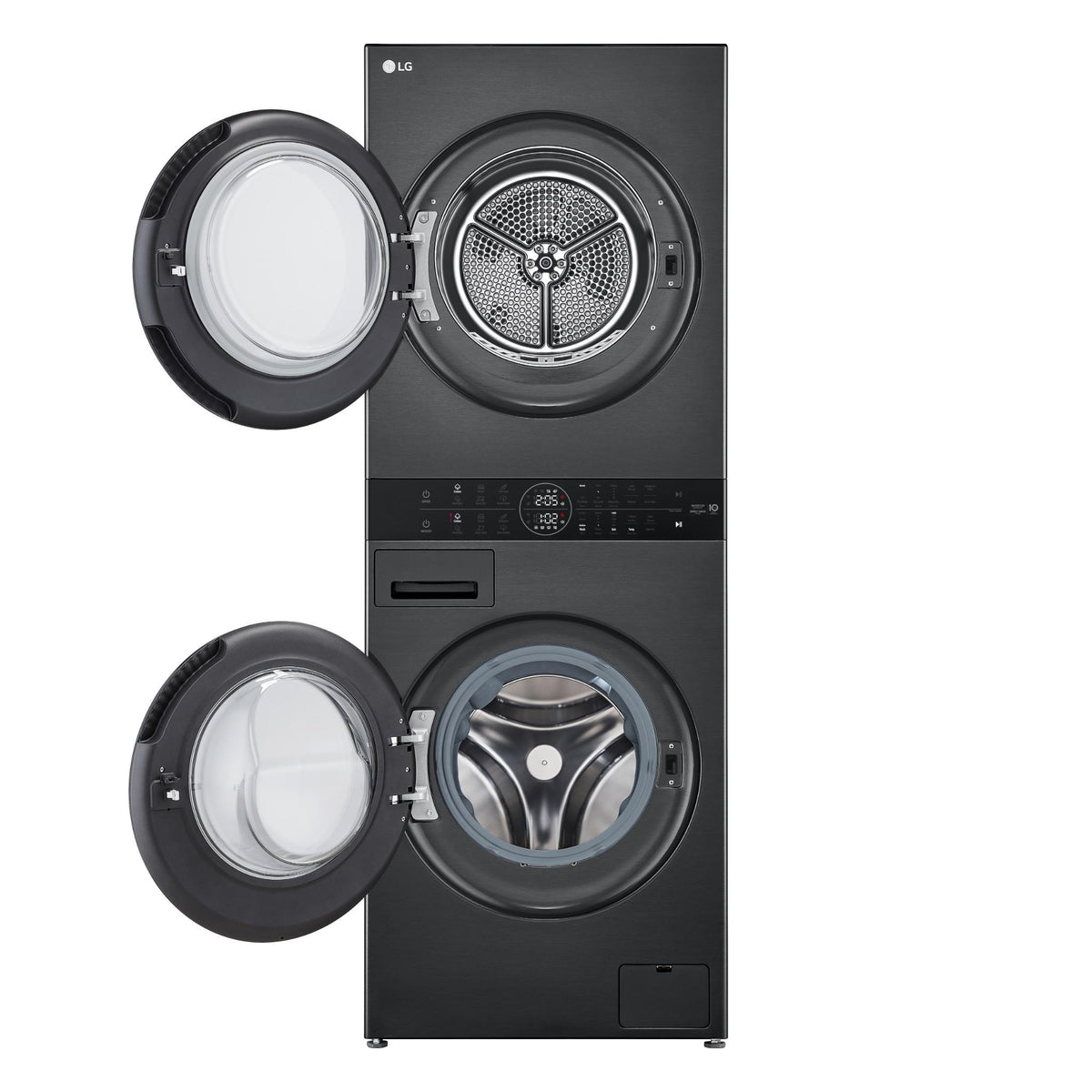 LG WWT-1210BX WashTower 12/10kg Compact All-In-One Stacked Washer Dryer (Black)