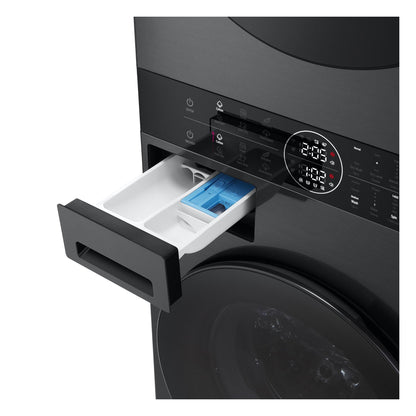 LG WWT-1210BX WashTower 12/10kg Compact All-In-One Stacked Washer Dryer (Black)