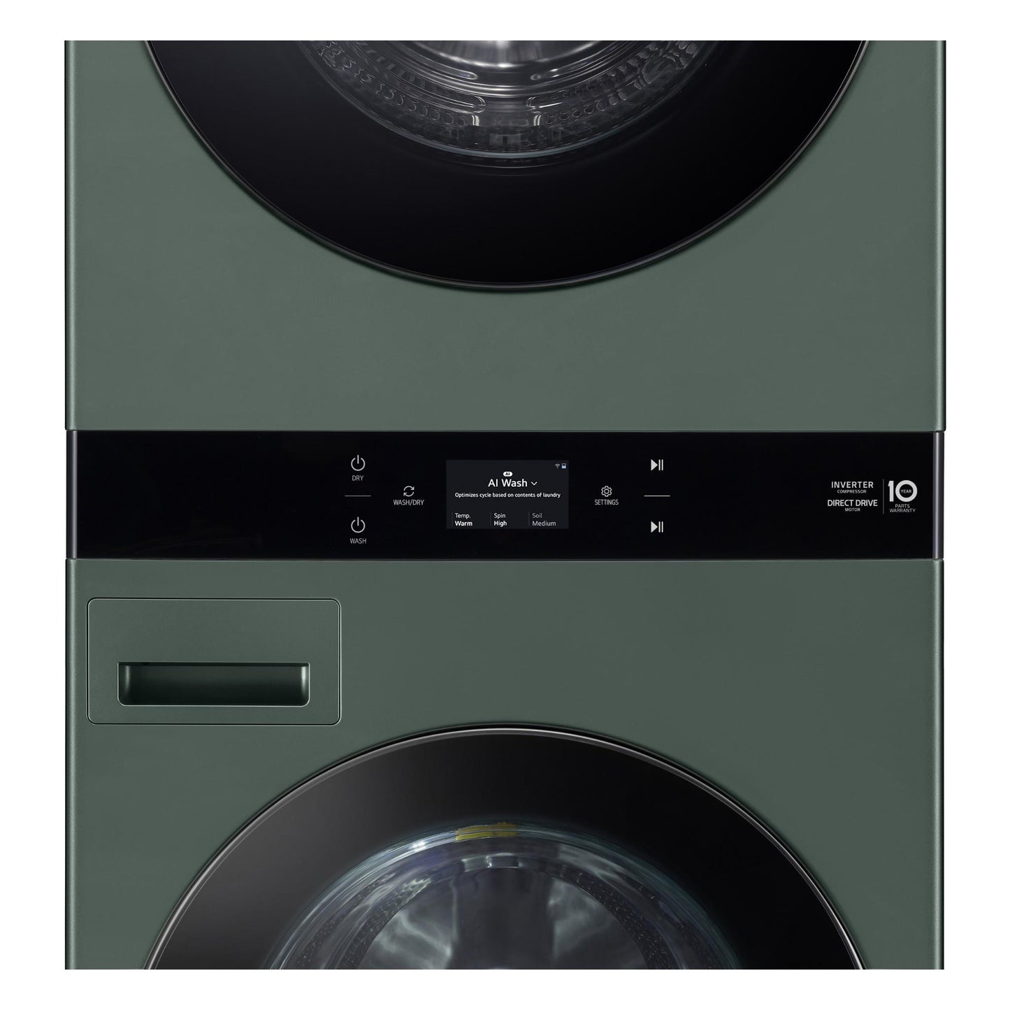 LG WWT-1910FGX AI WashTower™ 19/10KG All-In-One Stacked Washer Dryer (Forest Green)