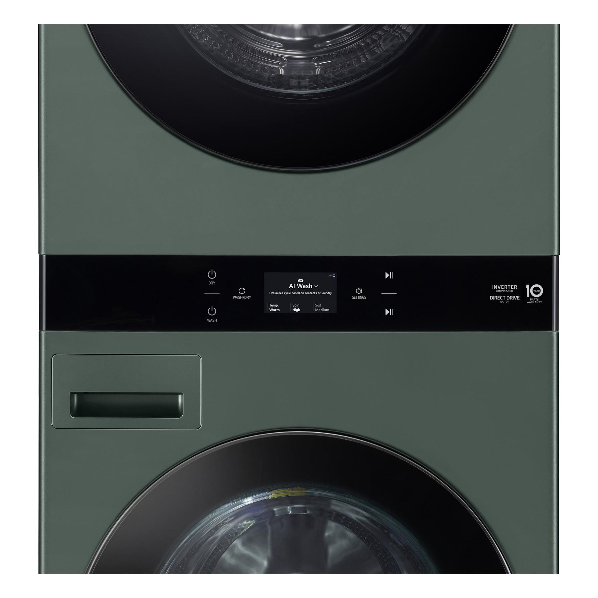 LG WWT-1910FGX AI WashTower™ 19/10KG All-In-One Stacked Washer Dryer (Forest Green)
