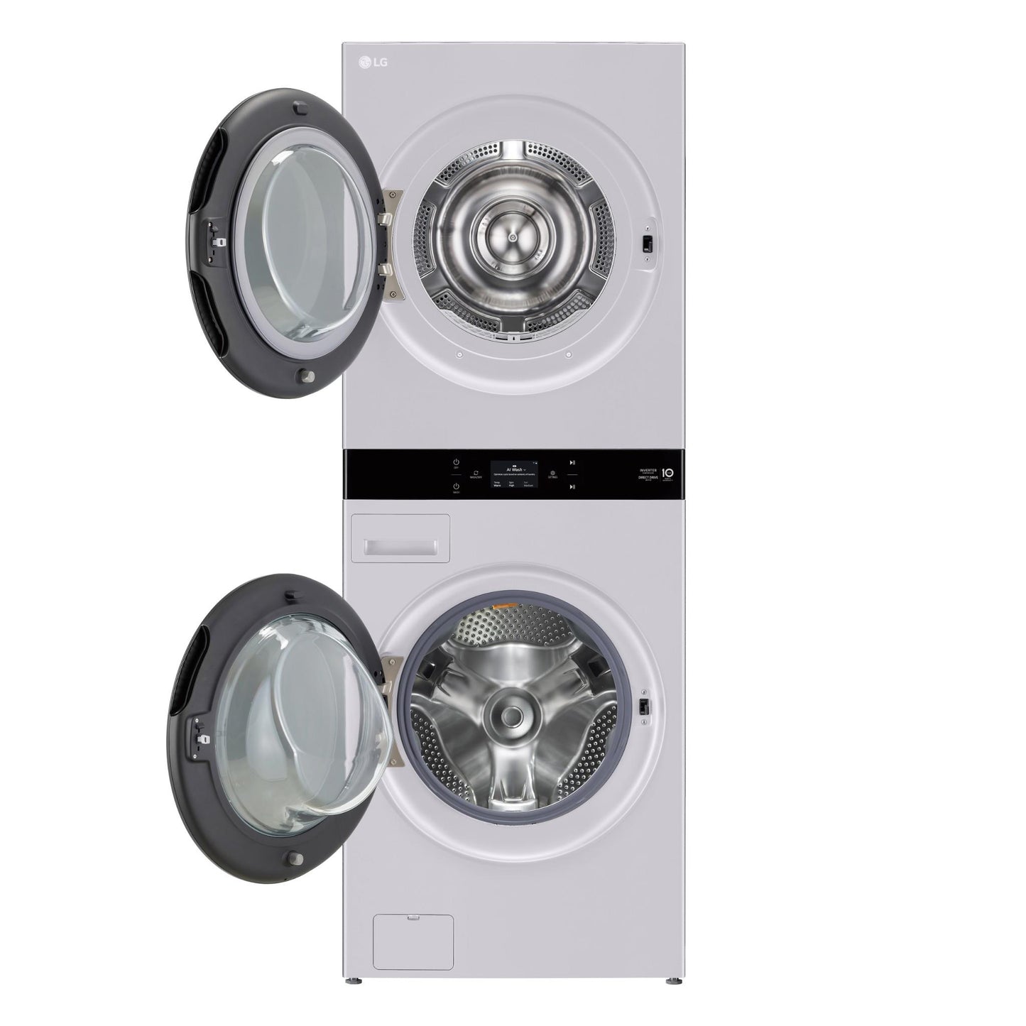 LG WWT-1910GRX AI WashTower™ 19/10KG All-In-One Stacked Washer Dryer (Matte Grey)