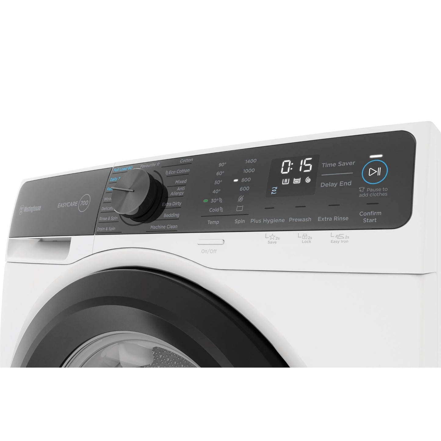 Westinghouse WWF1044M7WAS EasyCare 700 Series 10kg Front Load Washer (White)