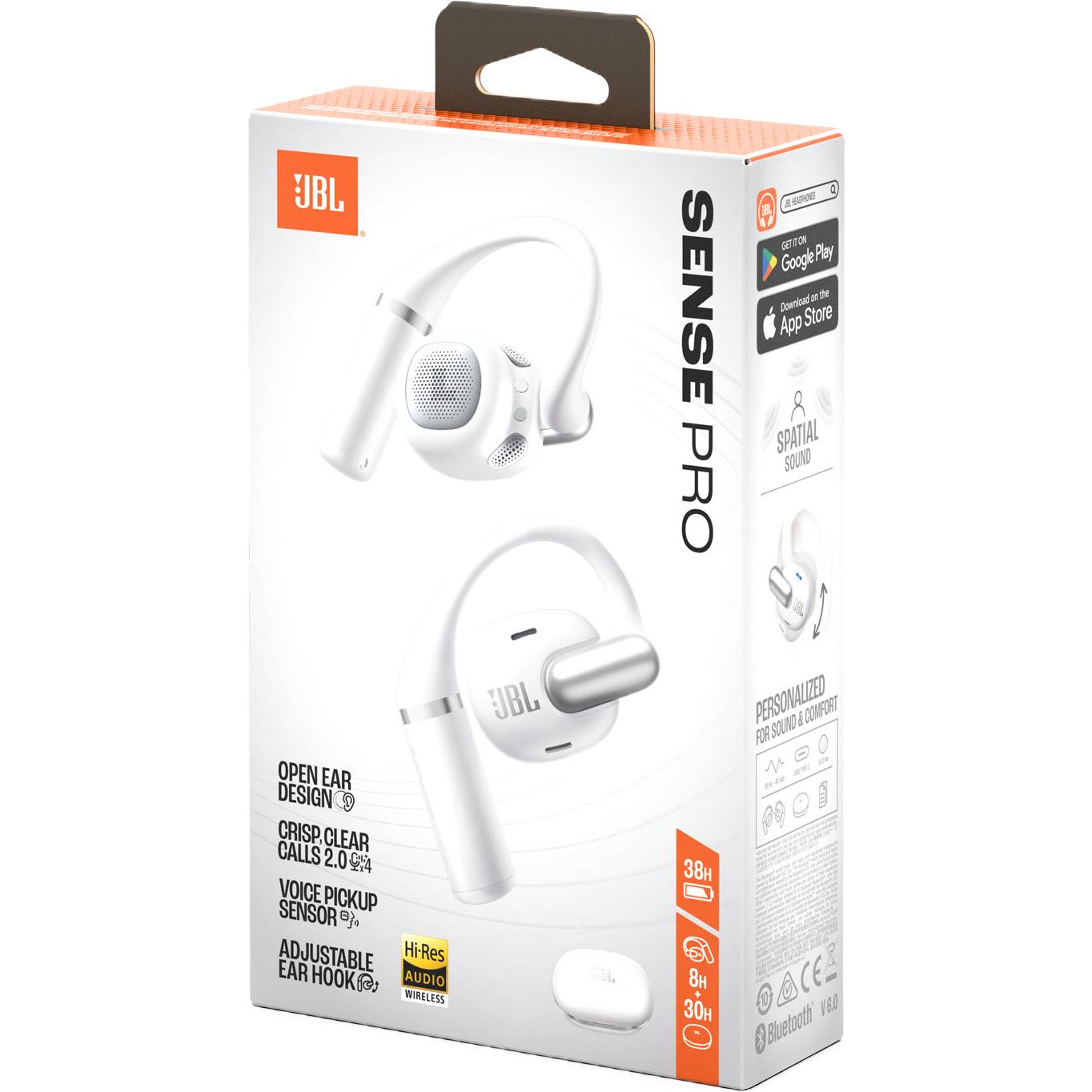 JBL Sense Pro Premium Open-Ear Headphones (White)