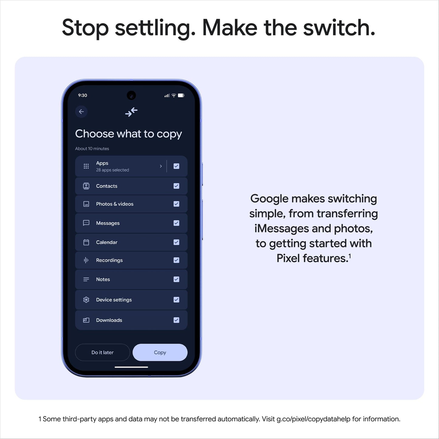 Google Pixel 10a 5G 128GB (Fog)