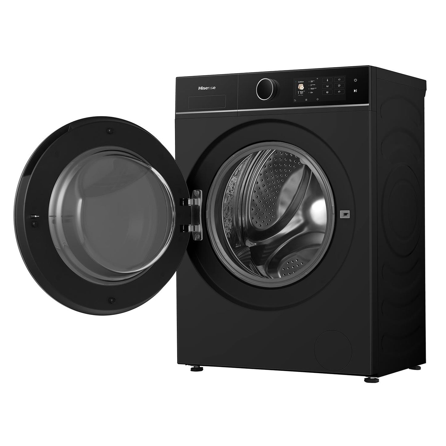 Hisense HWF8i1015BX Series 8I 10kg TFT Front Load Washer (Charcoal Black)