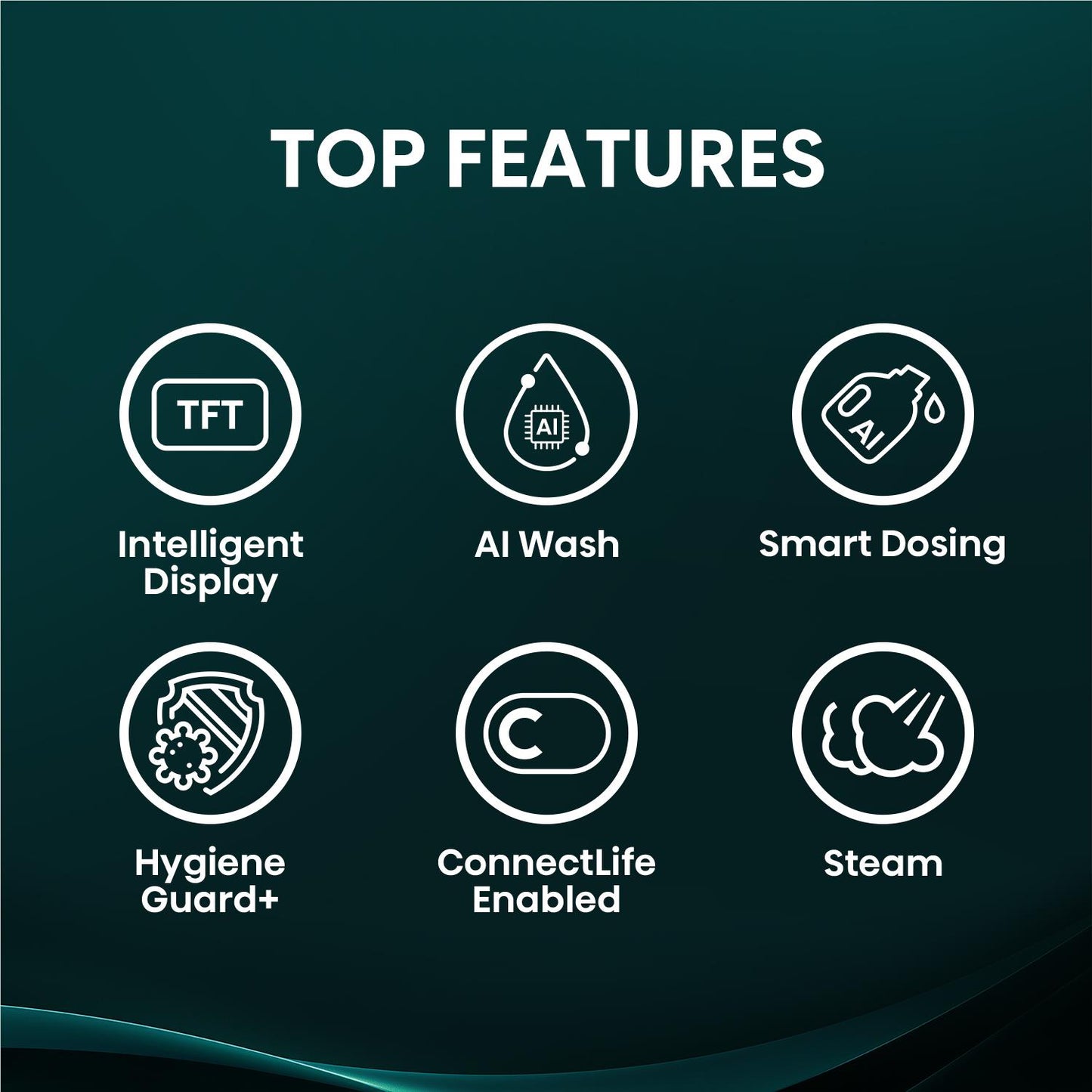 Hisense HWF9S1214BX Series 9S 12kg TFT Front Load Washer (Charcoal Black)