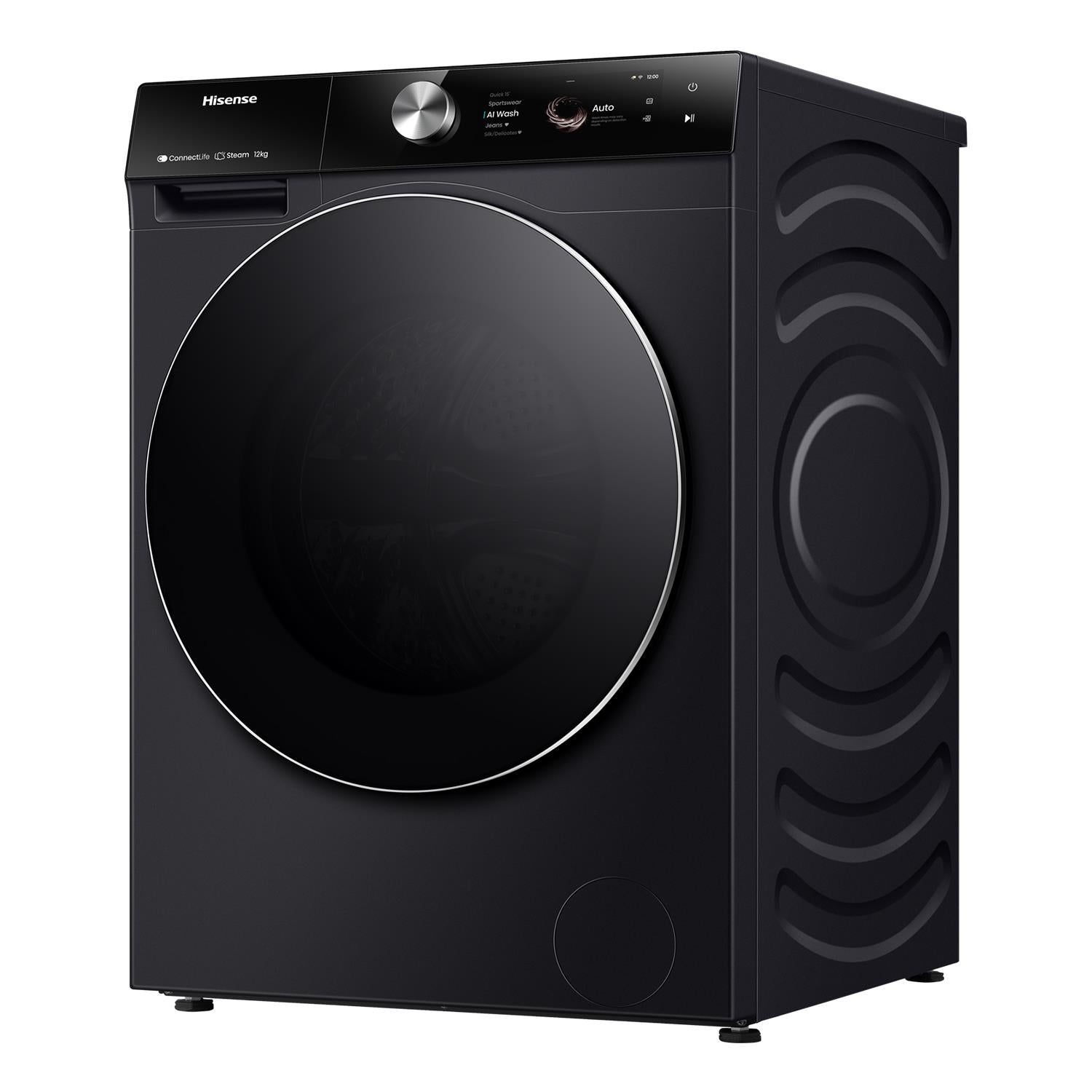 Hisense HWF9S1214BX Series 9S 12kg TFT Front Load Washer (Charcoal Black)