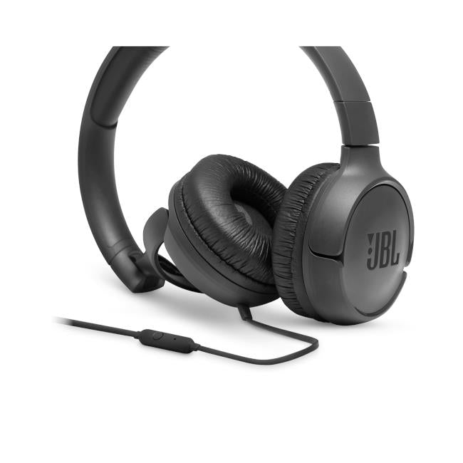 JBL Tune 500 Wired On-ear Headphones (Black)