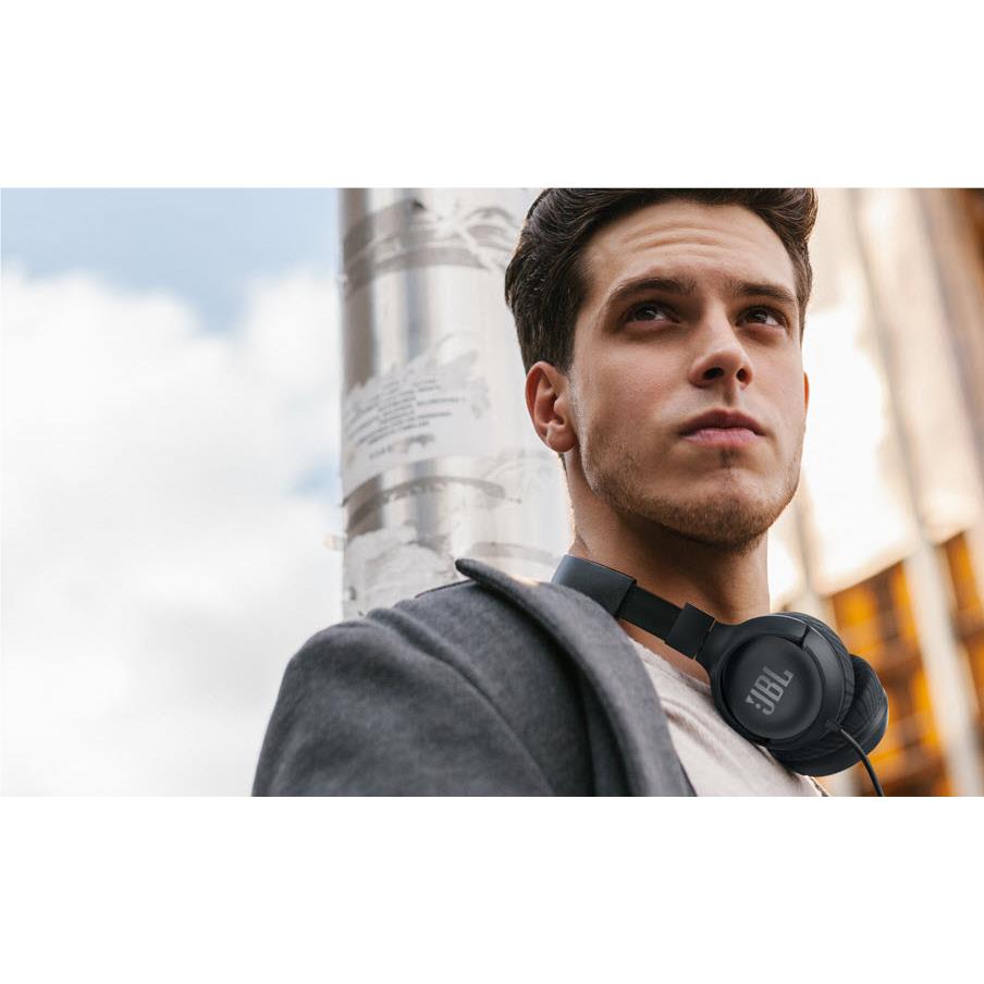 JBL Tune 500 Wired On-ear Headphones (Black)