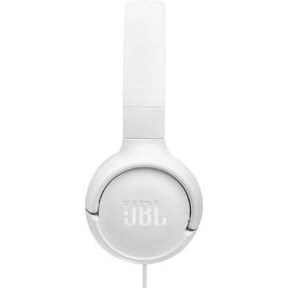 JBL Tune 520C Wired USB-C On-Ear Headphones (White)