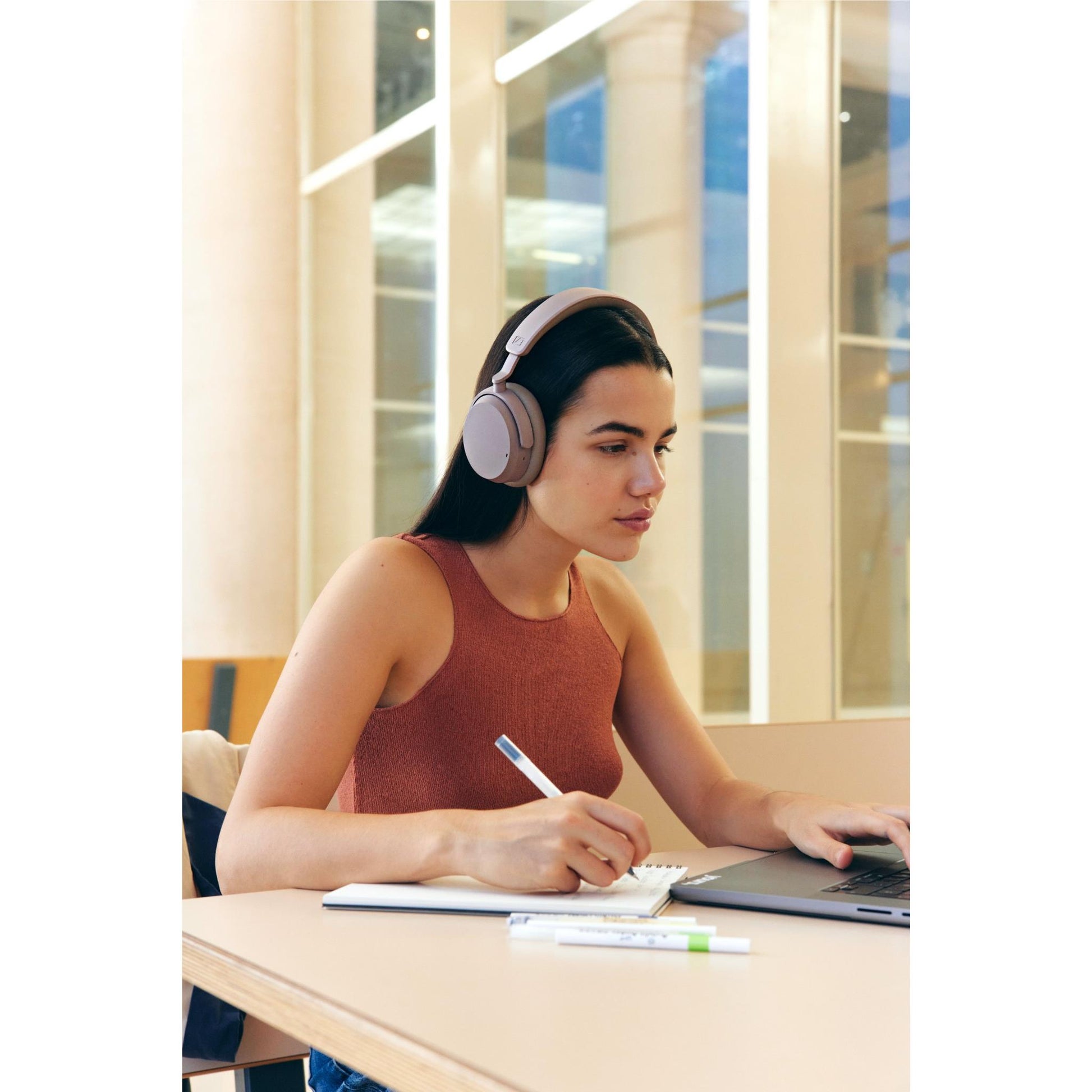 Sennheiser ACCENTUM Wireless Noise Cancelling Over-Ear Headphones (Taupe)