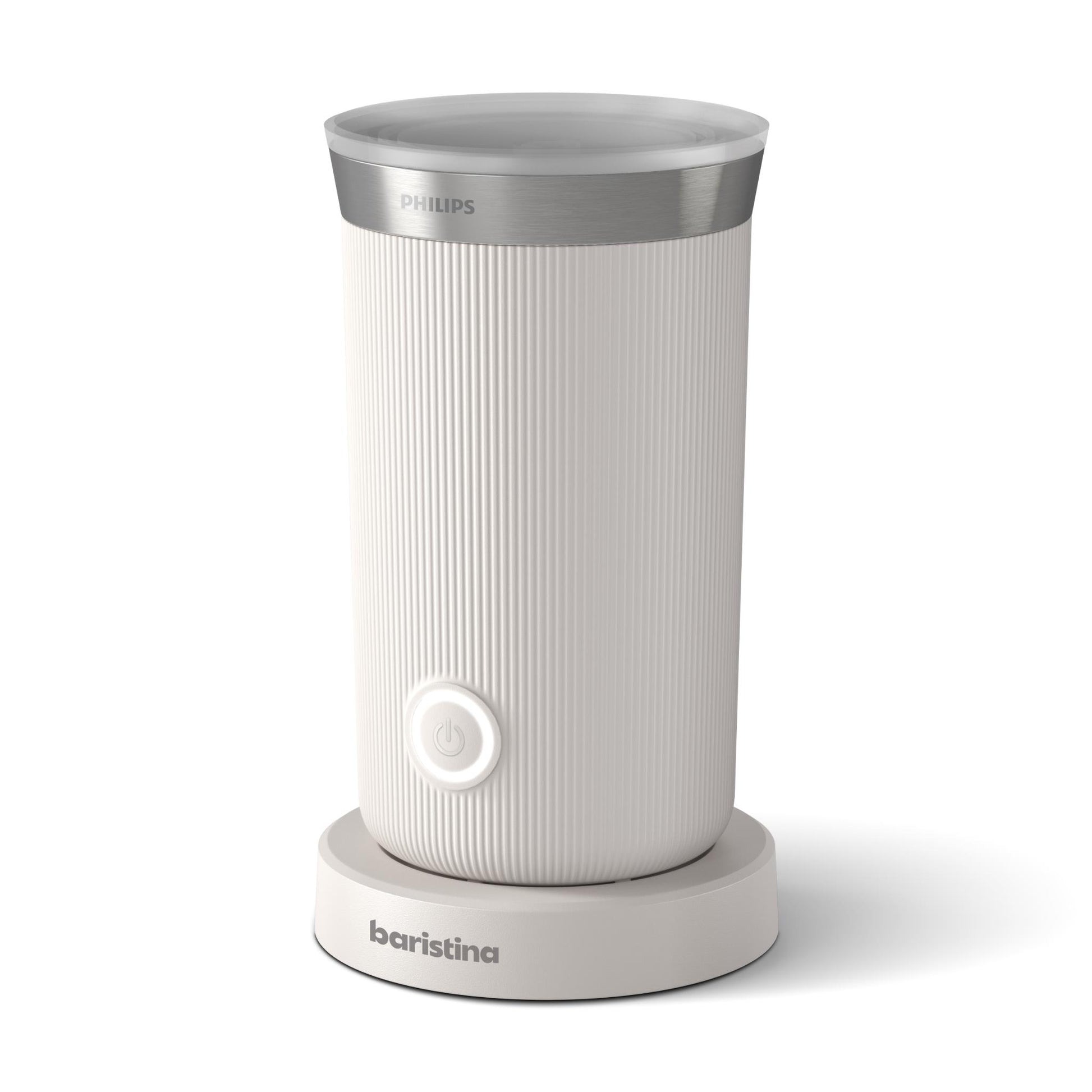 Philips Baristina Hot & Cold Milk Frother (Cloud White)