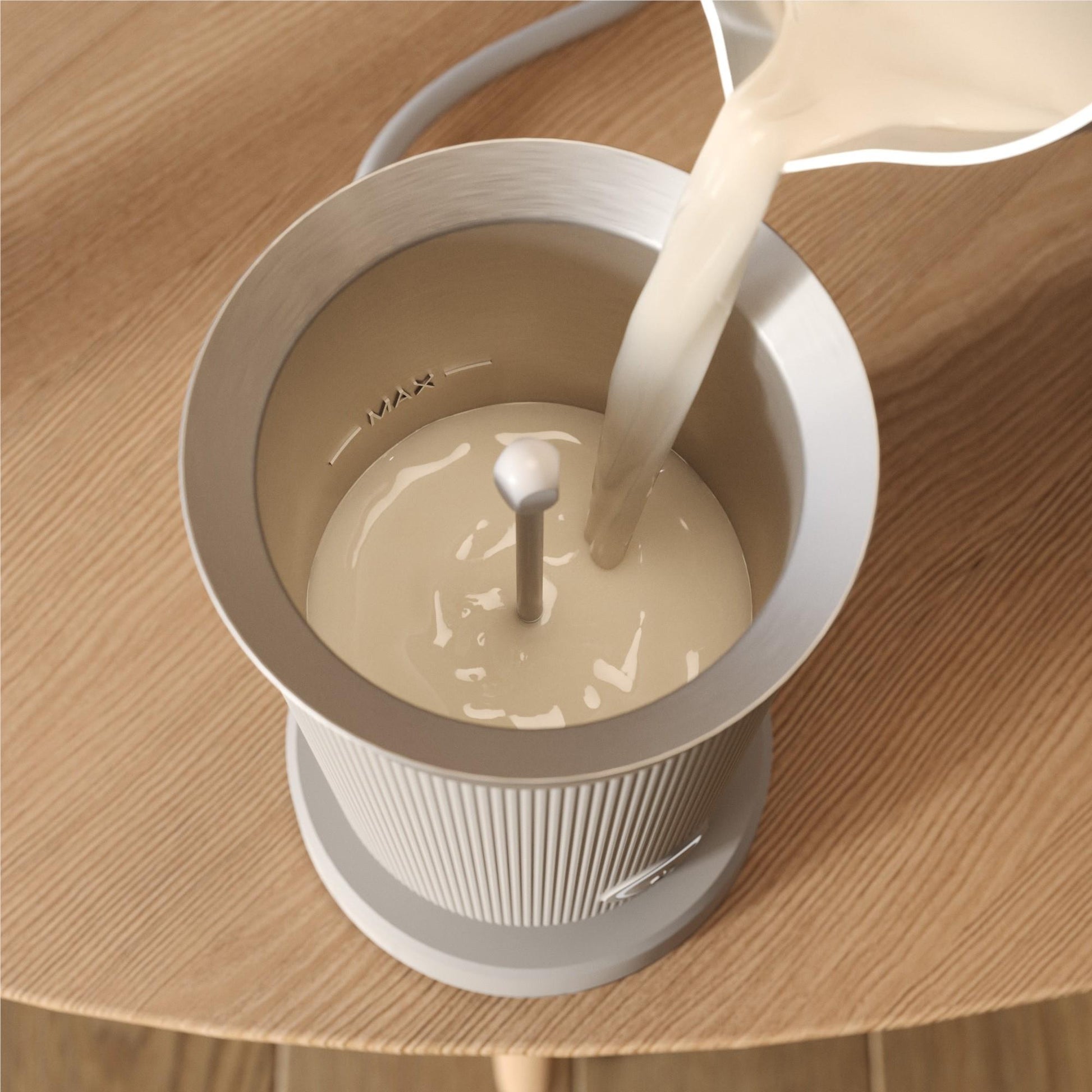 Philips Baristina Hot & Cold Milk Frother (Cloud White)