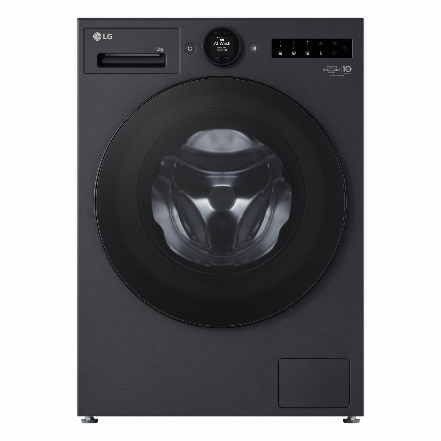 LG WX9-1412MB Series 9 12kg Front Load Washer (Matte Black)
