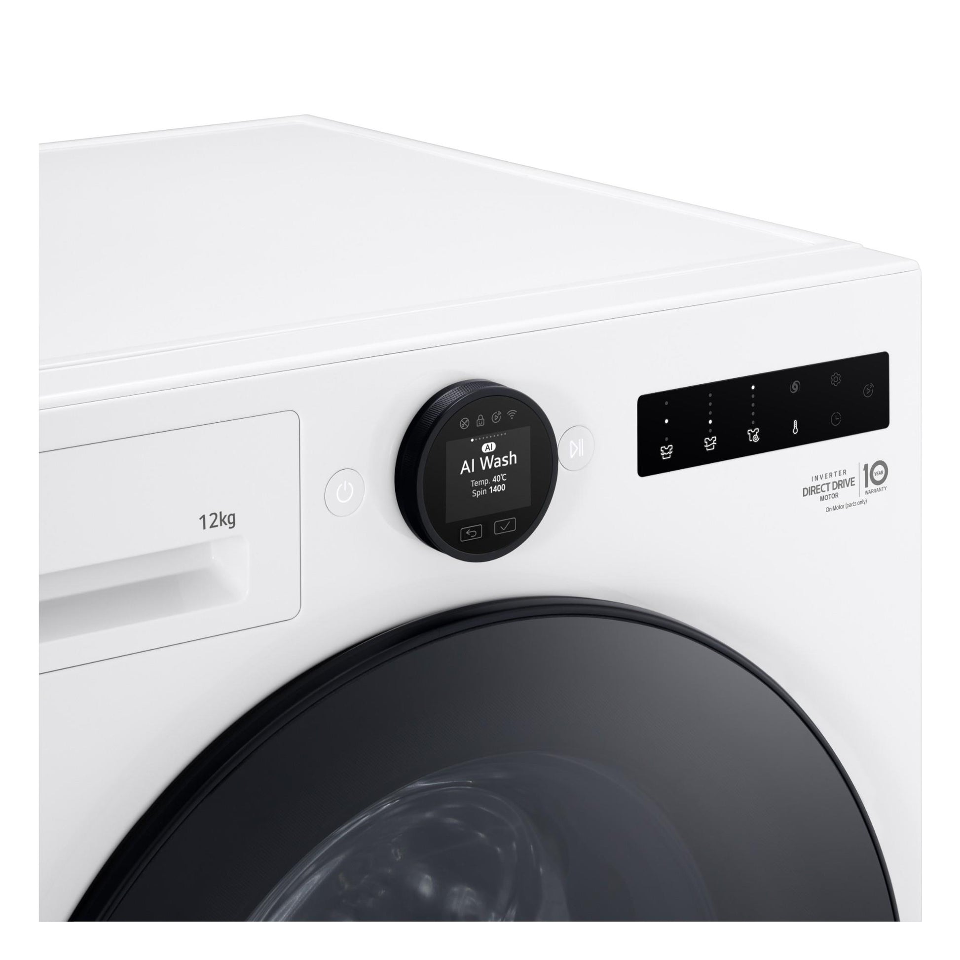 LG WX9-1412W Series 9 12kg Front Load Washer (White)