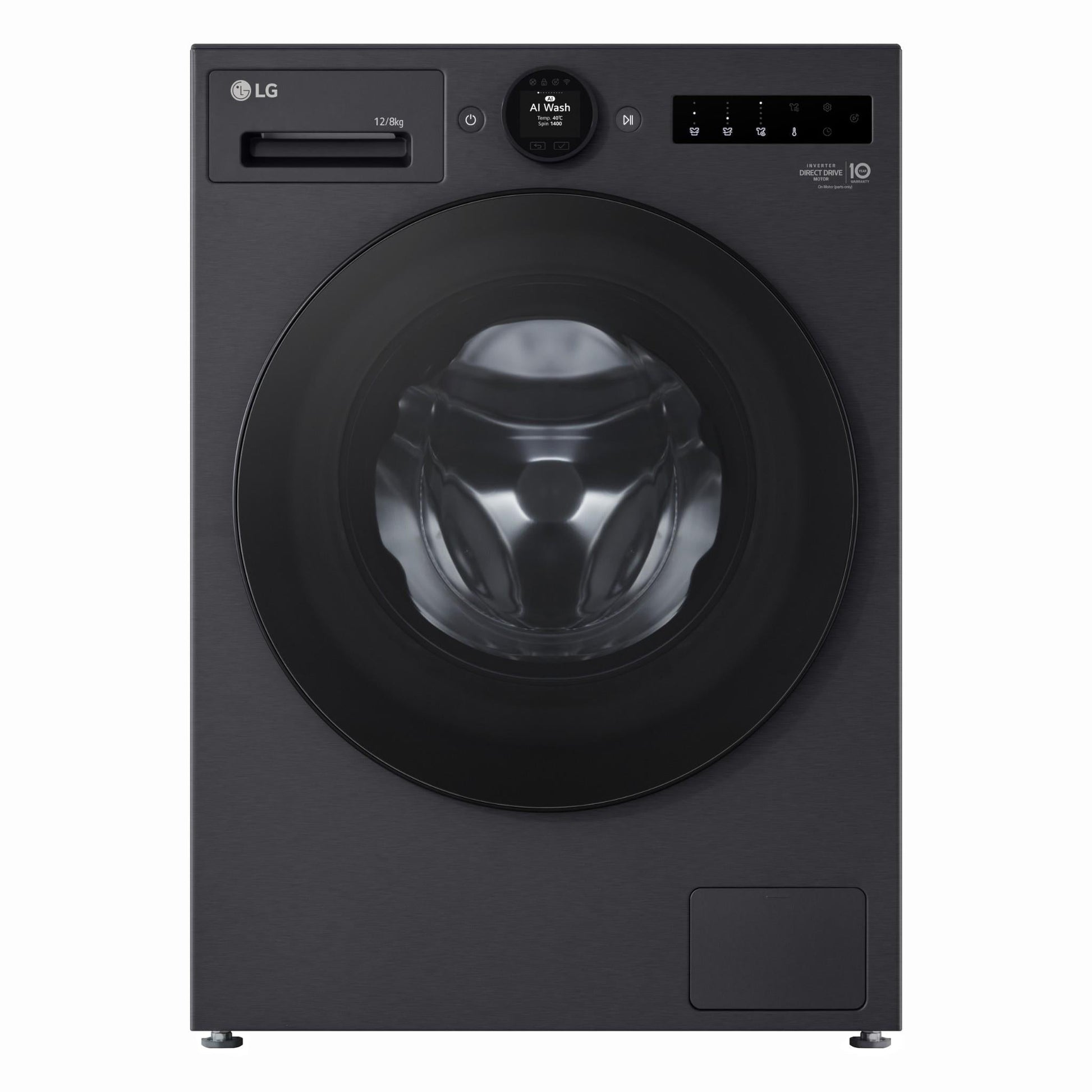 LG WXC101412MB Washer Dryer Combo