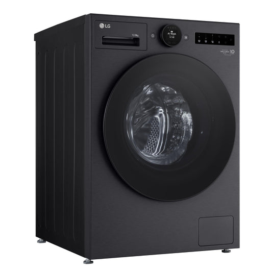 LG WXC101412MB 12kg/8kg 10 Series AI Front Load Washer Dryer Combo (Matte Black)