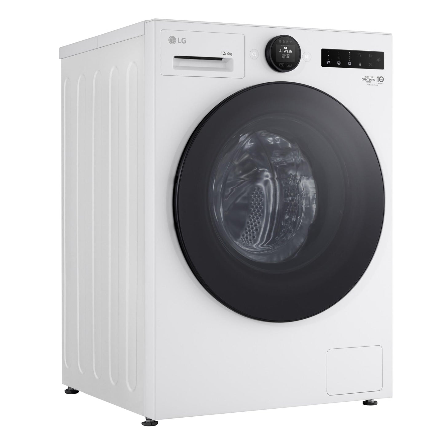 LG WXC10-1412W 12kg/8kg 10 Series AI Front Load Washer Dryer Combo (White)