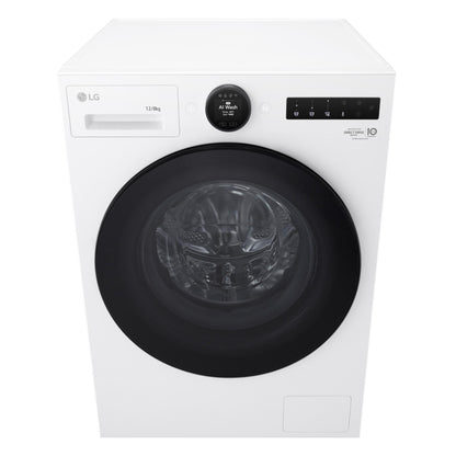 LG WXC10-1412W 12kg/8kg 10 Series AI Front Load Washer Dryer Combo (White)