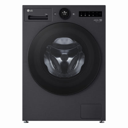 LG WX10-1412MB Series 10 12kg AI Front Load Washer (Matte Black)