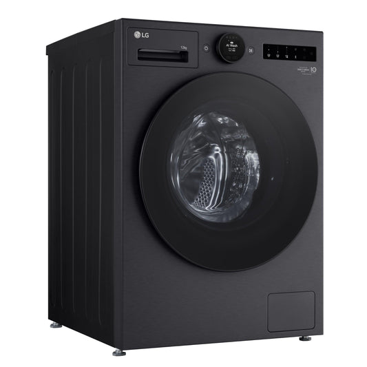 LG WX10-1412MB Series 10 12kg AI Front Load Washer (Matte Black)