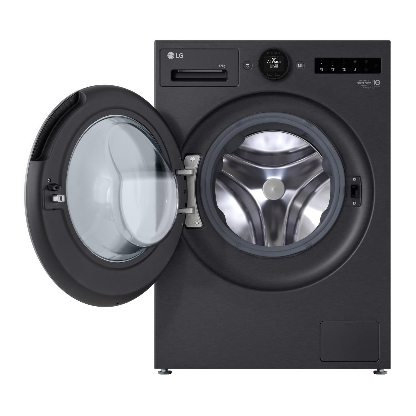 LG WX10-1412MB Series 10 12kg AI Front Load Washer (Matte Black)