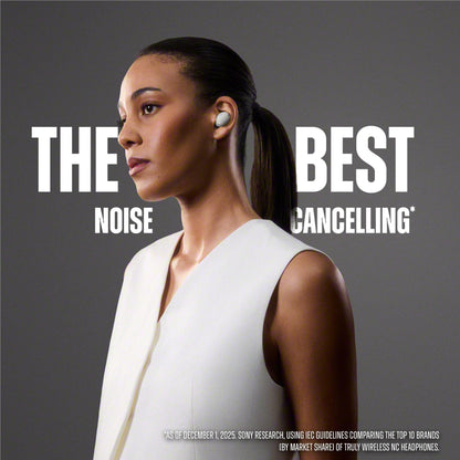 Sony WF-1000X M6 Truly Wireless Noise Cancelling Earbuds (Black)