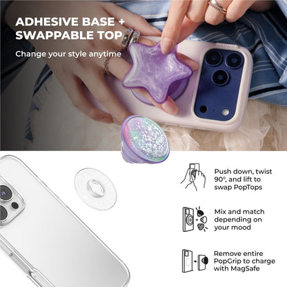 PopSockets PopTop Phone Grip/Holder (Squishy Tidepool Unicorn Mag)