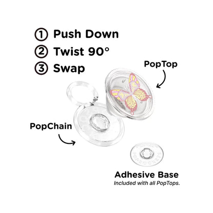 PopSockets PopTop Phone Grip/Holder (Sunset Mariposa)