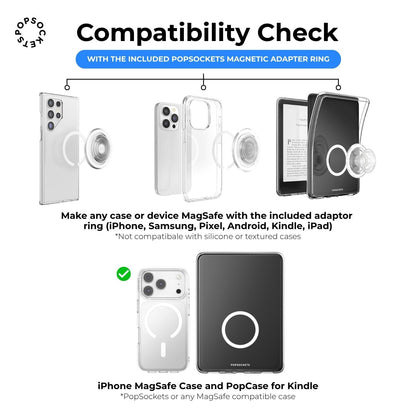 PopSockets PopGrip MagSafe Phone Grip/Stand with Swappable Top (Nightshade)