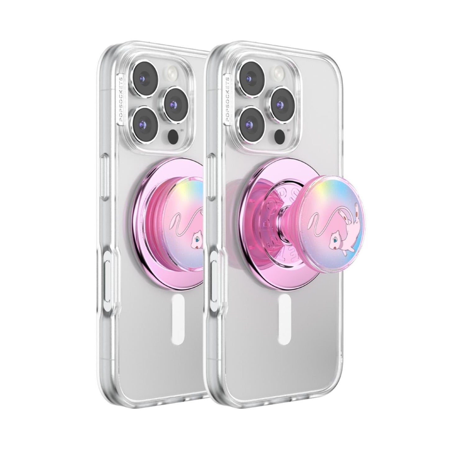 Pokemon X PopSockets PopGrip MagSafe Phone Grip/Stand with Swappable Top (Backspin Mew)
