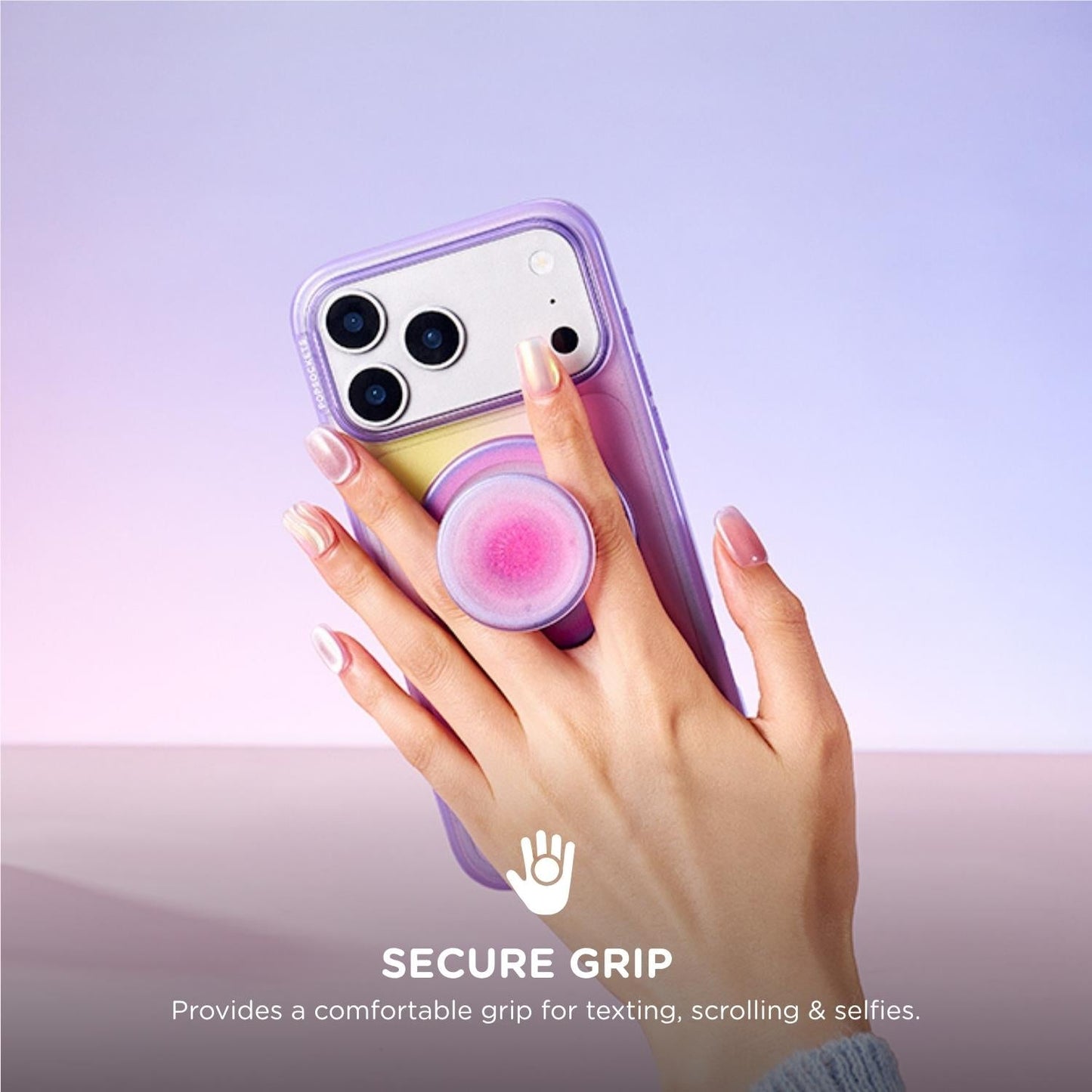 PopSockets PopGrip MagSafe Phone Grip/Stand with Swappable Top (Aura)