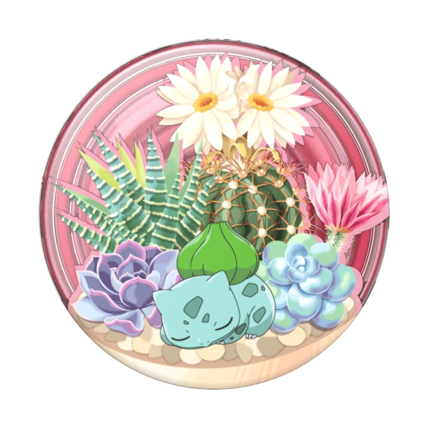 Pokemon X Popsockets PopTop Phone Grip/Holder (Bulbasaur Terrarium)