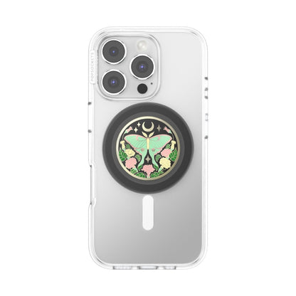 PopSockets PopGrip MagSafe Phone Grip/Stand with Swappable Top (Luna Moth)
