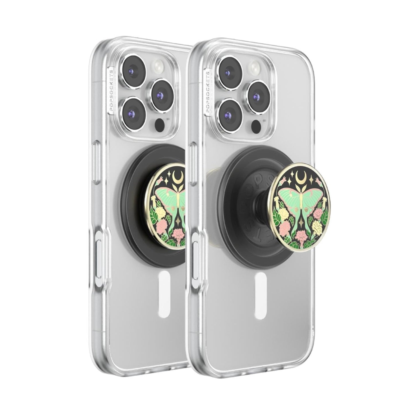 PopSockets PopGrip MagSafe Phone Grip/Stand with Swappable Top (Luna Moth)