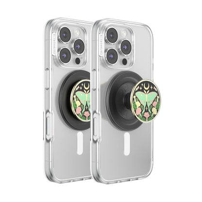 PopSockets PopGrip MagSafe Phone Grip/Stand with Swappable Top (Luna Moth)