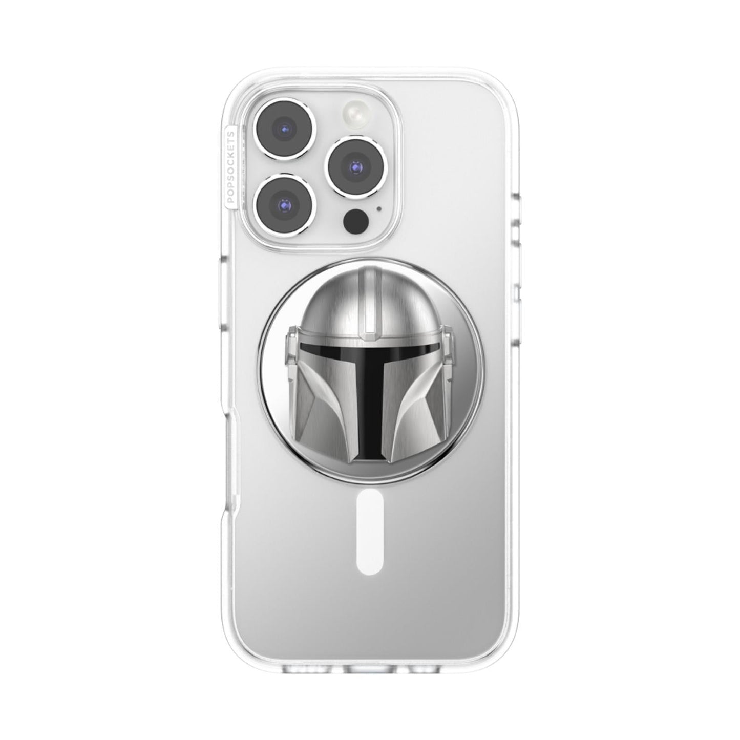 Mandalorian X PopSockets PopGrip MagSafe Phone Grip/Stand with Swappable Top (Mando Helmet)